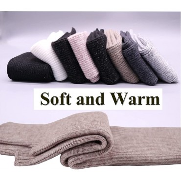Arm Warmers Women Facecozy Knit Warm Cashmere Blend Long Fingerless Gloves for Women Cold Weather Mittens with Thumb Hole - BQERQ4PS6