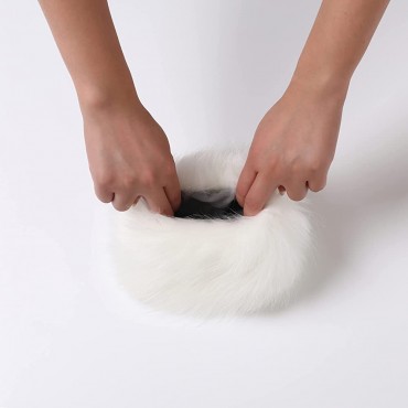 Faux Fur Wrist Cuffs- Winter Furry Bands Fox Fur Wrist Warmer,Arm Warmer Leg Warmer One Pair - BFSCOHRSW