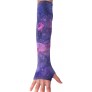 Purple Galaxy Pattern. Sun Protection Sleeve Long Arm Fingerless Gloves Outdoor Sleeve - B1PCVL829