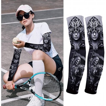 UV Sun Protection Compression Arm Sleeves Tattoo Cover Up Cooling Athletic Sports Sleeve for Basketball,Golf - BJ1U35RIA