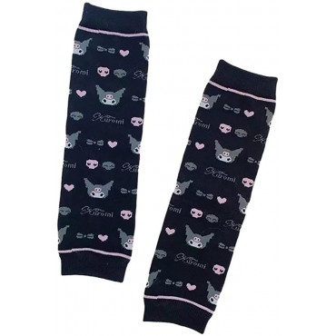Y2K Gothic Arm Cover Pink KT Cat Arm Warmer Punk Cute Knitted Arm Sleeves Fingerless Gloves for Women Egirl - B0E5B2SNA
