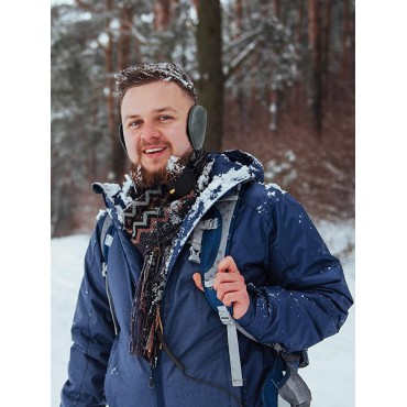 8 Pieces Winter Fleece Earmuffs Unisex Ear Warmers Classic Warm Ear Muffs - BONEBI4K7