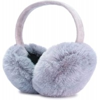 Ear muffs For Winter Women Faux Fur Foldable Girls Earmuffs Cute Outdoor Warm Ear Warmers - BM397UR0O