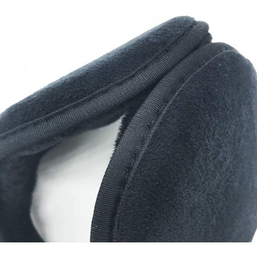 Ear Warmers Earmuffs Soft Plush Fleece Outdoor Ear Covers Cold Winter Ear Muffs for Men & Women - B39J2OJRW