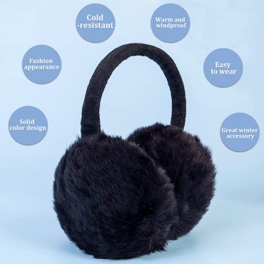 Earmuffs Ear Warmers For Women Winter Fur Foldable Ear Warmer - BB50IHFAB