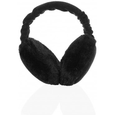 Faux Fur Earmuffs Ear Warmers-Foldable Winter Ear muffs Outdoor Adjustable Warm Ear Warmers for Women&Girls - B04DSKVPL