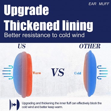 Metog Unisex Foldable Ear Warmers Polar Fleece kints Winter EarMuffs - BAFLLTO5A