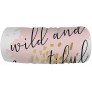 Nicokee Slogan Hand Warmers Be Wild And Beautiful Quote Peachy Pink Color Stroke Golden Animal Skin Hand Muff for Women Men - BV4VNPBME