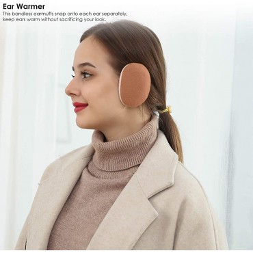 SH-RuiDu Bandless Ear Warmers Winter Warm Ear Muffs for Men Women - BXHK81D35