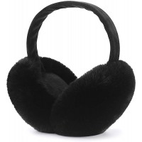 Winter Ear muffs Faux Fur Warm Earmuffs Cute Foldable Outdoor Ear Warmers For Women Girls - B0VNVOL5I