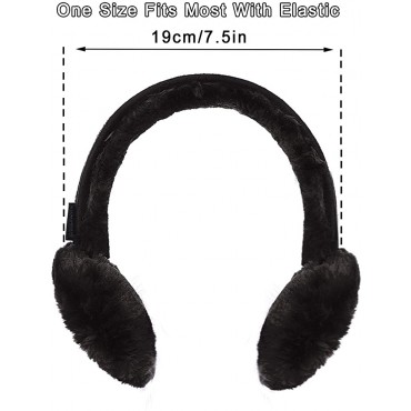 Winter Sheepskin Earmuffs for Women and Girls Warm Wool Ear Warmer Ear Muffs One size - BMMJ8KP3L