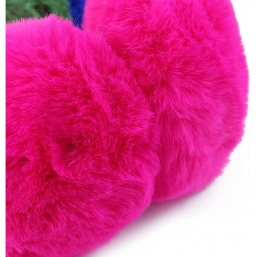 ZOSCGJMY Faux Fur Ear Muffs for Women Girls Winter Cute Warm Furry Fluffy Earmuffs Ear Covers Outdoor - BJRS7C1AF