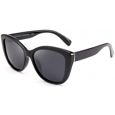 FEISEDY Polarized Vintage Sunglasses American Square Jackie O Cat Eye Sunglasses B2451 - BRUFT2IYV