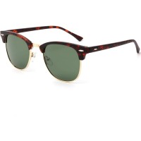 Polarized Sunglasses for Men and Women Semi-Rimless Frame Driving Sun glasses 100% UV Blocking - BQP8AYQQO