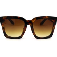 Womens Boyfriend Style XXL Oversize Horned Rim Thick Plastic Sunglasses - BZ0YQ4SL8