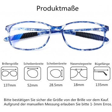 DOOViC Computer Reading Glasses 4 Pack Blue Light Blocking Glasses Anti Eyestrain Flexible Lightweight Readers for Women Men - BPITZ1MVQ