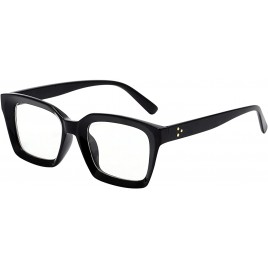 KURSAN Classic Non Prescription Glasses for Women Men Thick Square Frame Eyeglasses - BLHSA5WTW