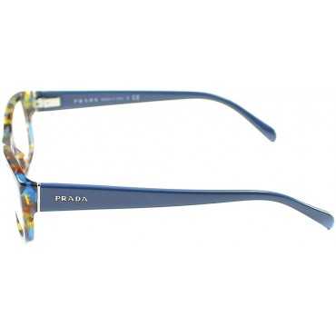 Prada PR18OV NAG1O1 Eyeglass Havana Spotted Blue 52 mm - BCR0ZT4FJ