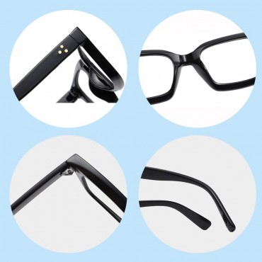 Pro Acme Vintage Clear Lens Glasses for Women Non-prescription Classic Square Eyewear Frame Women’s Fashion Eyeglasses - B3ND7M4GE