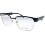 Versace VE 1264 1436_5 Matte Black Gold Metal Oval Eyeglasses 54mm - BVHO872T9