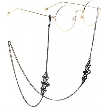 Black Bat Glasses Chain for Women Men Kawaii Eyeglasses Chain Holder Strap Cord for Sunglasses Eyewear - BGZ5AKKVF