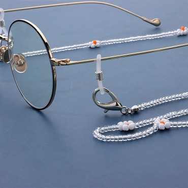 Daisy Flower Beads Sunglasses Lanyards Holder Chain Necklace Anti-Lost Strap - BRA1V872K