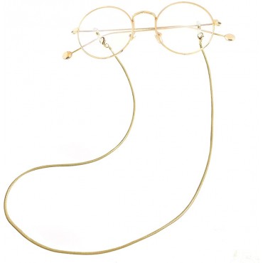 Festful Glasses Chain,3 PCS PU Leather Glasses Strap For Men Women,Sunglasses Strap,Mask ChainBLack Red Apricot… - B9DH5GEX6
