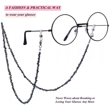 KAI Top Mask Lanyard Chain Face Mask Holder Chain Freshwater Pearl Eyeglasses Chain Sunglasses Chain for Women Girls Men - BUDIRTY6W