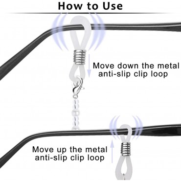 ONESING 4 Pcs Eyeglass Chains for Women Eyeglasses String Holder Glasses Strap Eyewear Chain Glasses Cord Lanyard Gift - BAWFVK0B9
