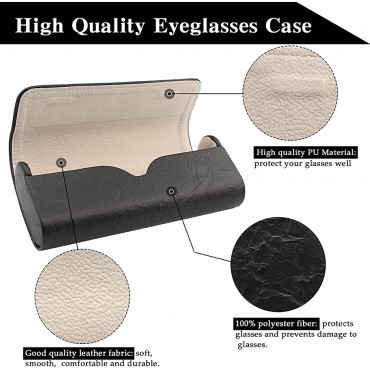 ANYGIFT Glasses Case Handmade Portable Eyeglasses Case Marble Magnetic Closure Sunglasses Case for Men Women - BBS71DY76