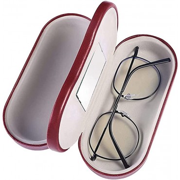 Classic 2 in 1 Glasses Case PU Leather Hard Shell Glasses Case - BYIRF0NOF