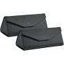 DeYoungArbeit Collapsible Triangle Travel Glasses Case Foldable Flat for Eyewear Storage - B47ZB2NLR