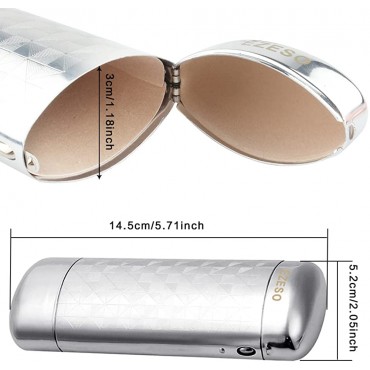 EZESO Glasses Case Spectacle Case Box Aluminum Lattice Nearsighted Eyeglass Case for Small Frame - BR2WGFCC4