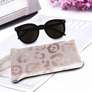 MOYYO Eyeglass Pouch Squeeze Top Portable Sunglasses Bag Pouch PU Leather Eyeglass Goggles Case - B29NEPHON