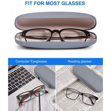 Raylove Unisex Hard Shell Eyeglasses Cases Protective Case For Glasses2Black+1Grey - B5COM994I