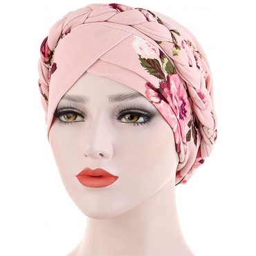 3 Pack Womens Printed Turban Hat Head Wraps Covers Chemo Cancer Beanies Cap Headwear - BPFMGHK9Q