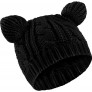 Cat Ear Beanie Hat Cute Cat Knitted Hat Winter Knit Cable Hat for Women Girls - B6Y6THKIK
