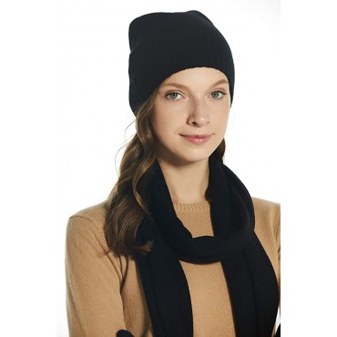 EURKEA 100% Pure Cashmere Winter Beanie Skullies Cap for Women - BG2NGF0HZ