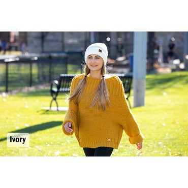Funky Junque Trendy Warm Oversized Chunky Soft Oversized Cable Knit Slouchy Beanie - BX2HVAO33