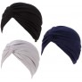 Lucky staryuan ® 3Pack Womens Chemo Hat Beanie Soft Lightweight Turban Headwear for Cancer Patients - BQ6PX5FTJ