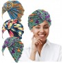 LUKACY African Pattern Headwrap Pre-Tied Turbans for Women Beanie Cap Headwrap Hat - BJAVHPF95