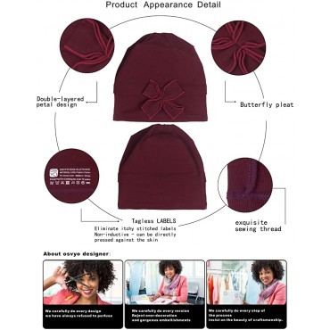osvyo Cotton Chemo Turbans Headwear Beanie Hat Cap for Women Cancer Patient Hairloss - BDZTZ5QA2