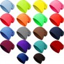 Syhood 18 Pieces Thin Knit Slouchy Cap Hip-Hop Sleep Cap Stretchy Baggy Beanie Hat Dwarf Hat for Women Men 18 Colors - B1NA3V9V0