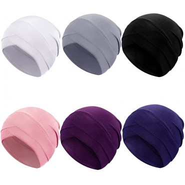 Turbans for Women Soft Head Wrap Headwear Slouchy Sleep Caps Beanie - BK6GA8G6I