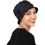 Womens Hat Chemo Headwear Ladies Head Coverings Cotton Cap Cloche Summer Seattle Chic - BU63XZYD7