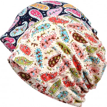 Womens Slouchy Beanie Infinity Scarf Sleep Cap Hat for Hair Loss Cancer Chemo - BLV4RU1BW