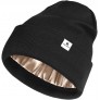 YANIBEST Womens Saitn Lined Knit Beanie Hat Acrylic Winter Hats for Women Men Silk Lining Soft Slouchy Warm Cuffed Beanie Hat - B7PQ6J7SR