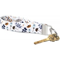 Celokiy Floral Sunflower Keychain Wristlet Bracelet 100% Fabric Key Chains Women - B83JS8F2K