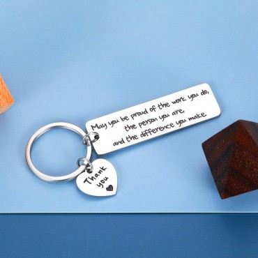 Coworker Employee Appreciation Gift Keychain from Colleague Friend Boss Goodbye Farewell Motivation Present Boss Day Christmas May You Be Proud of the Work You Do Keyring Thank You Retirement Jewelry - B3NMAPF5C