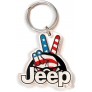 Jeep Wave Logo Acrylic Keychain 2" x 2" - BGJ3VUQBT
